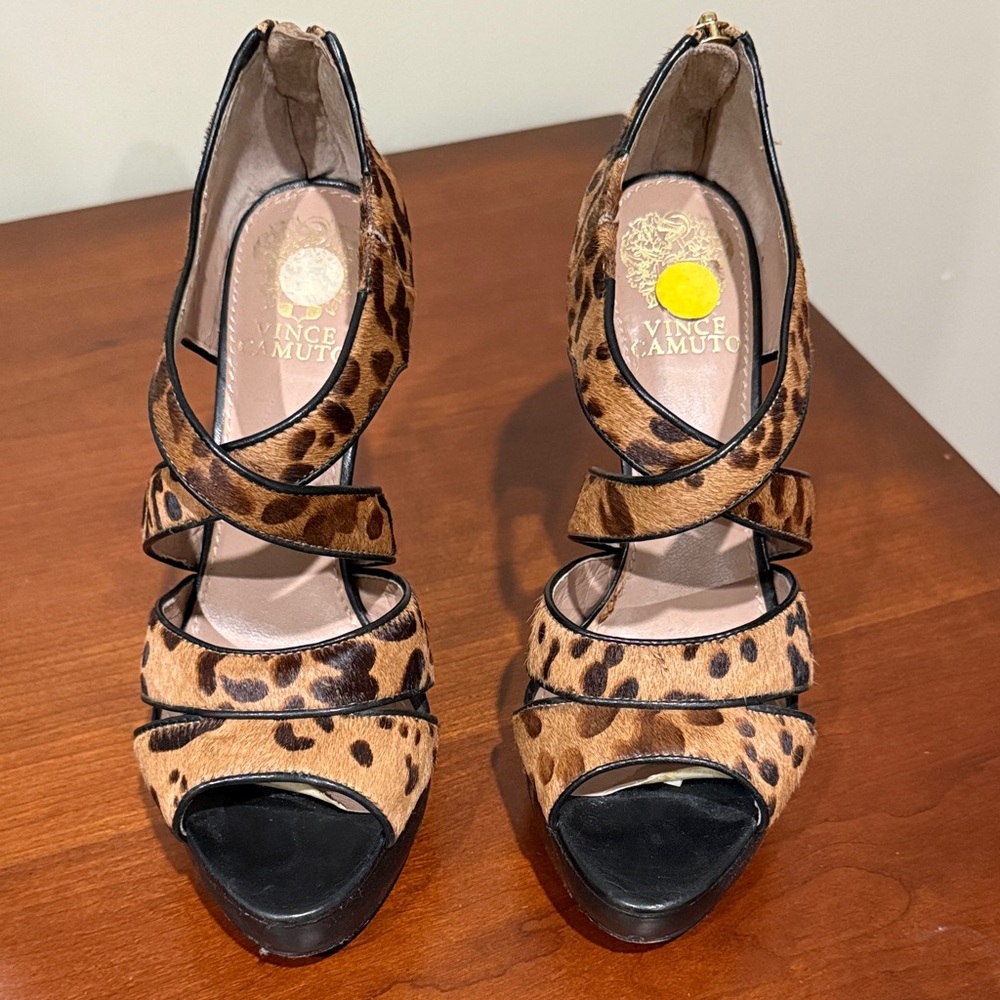 Vince Camuto Leopard Print Heels